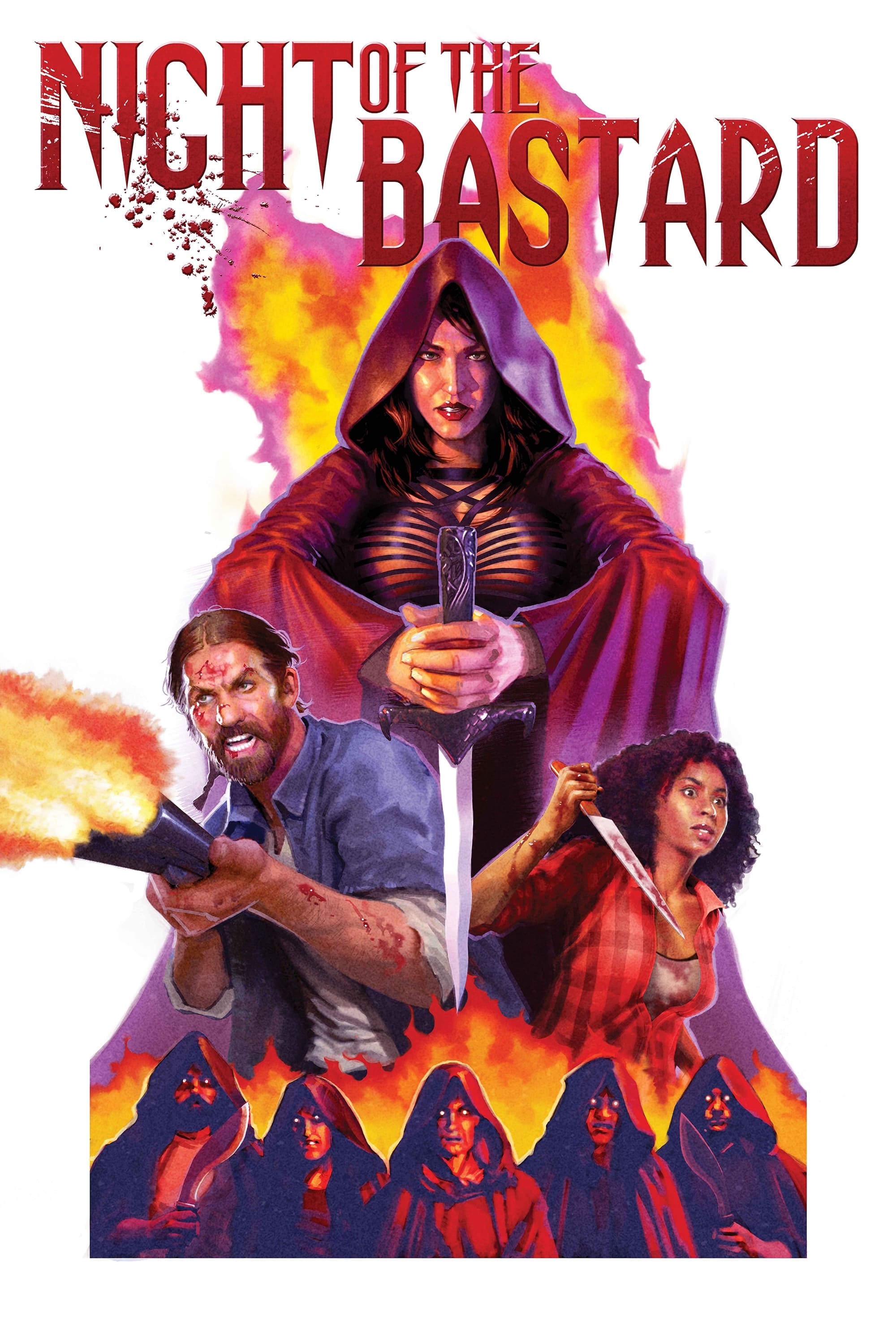 Night of the Bastard Hindi Dubbed Movie Poster (2022)
