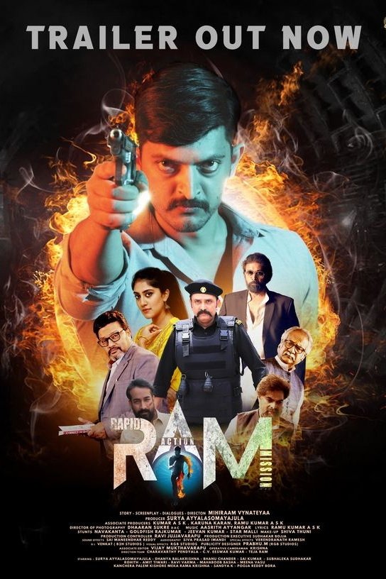 RAM: Rapid Action Mission Hindi Dubbed Movie Poster (2024)